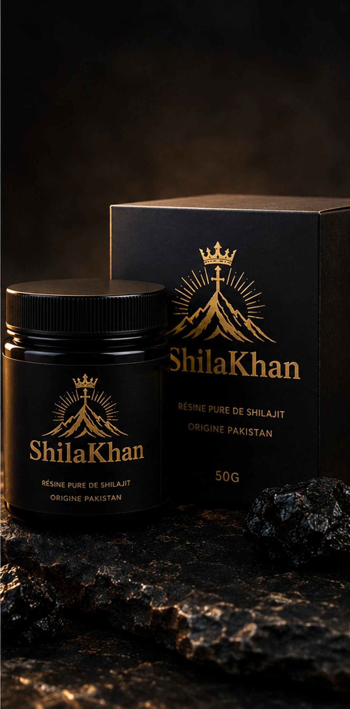 Pot de résine ShilaKhan 50 g et son coffret